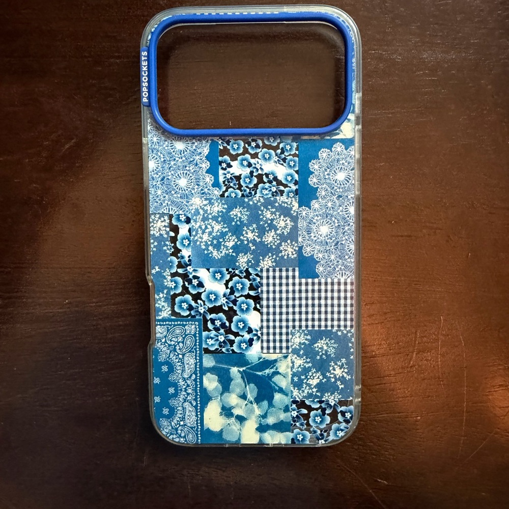PopSocket Blue Patchwork Phone Case